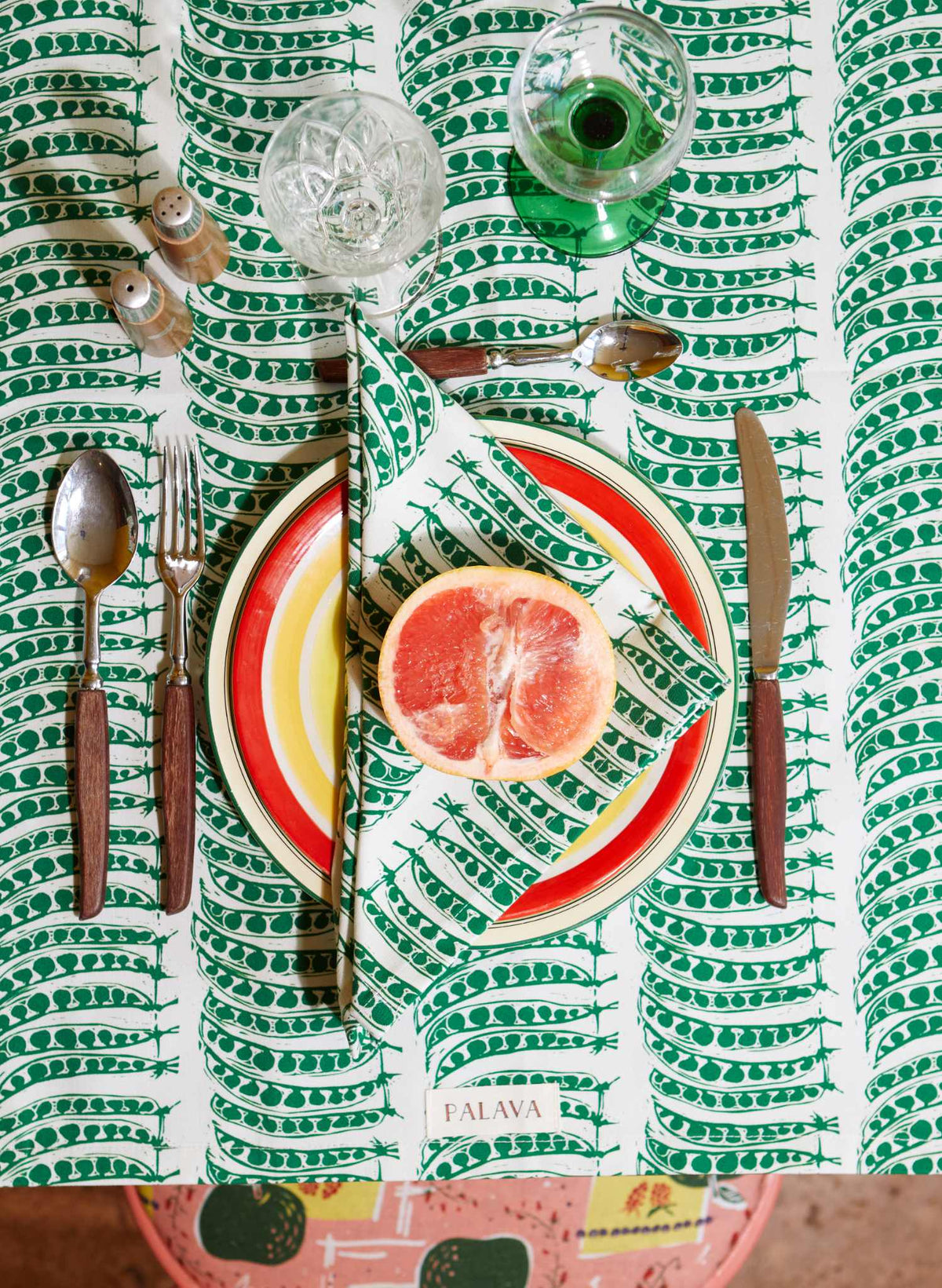 Napkin Set - Green Peas