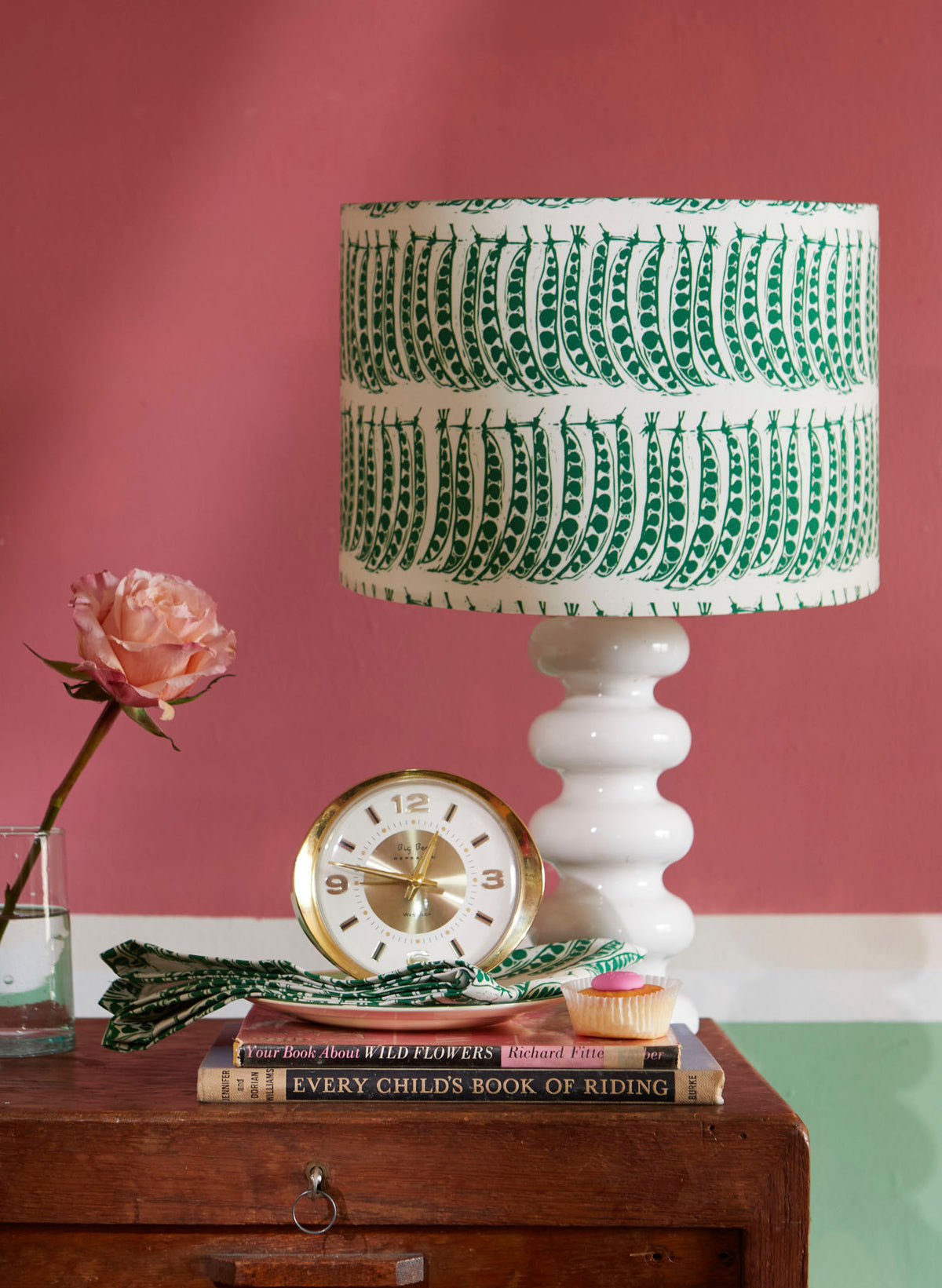 Drum Lampshade - Green Peas