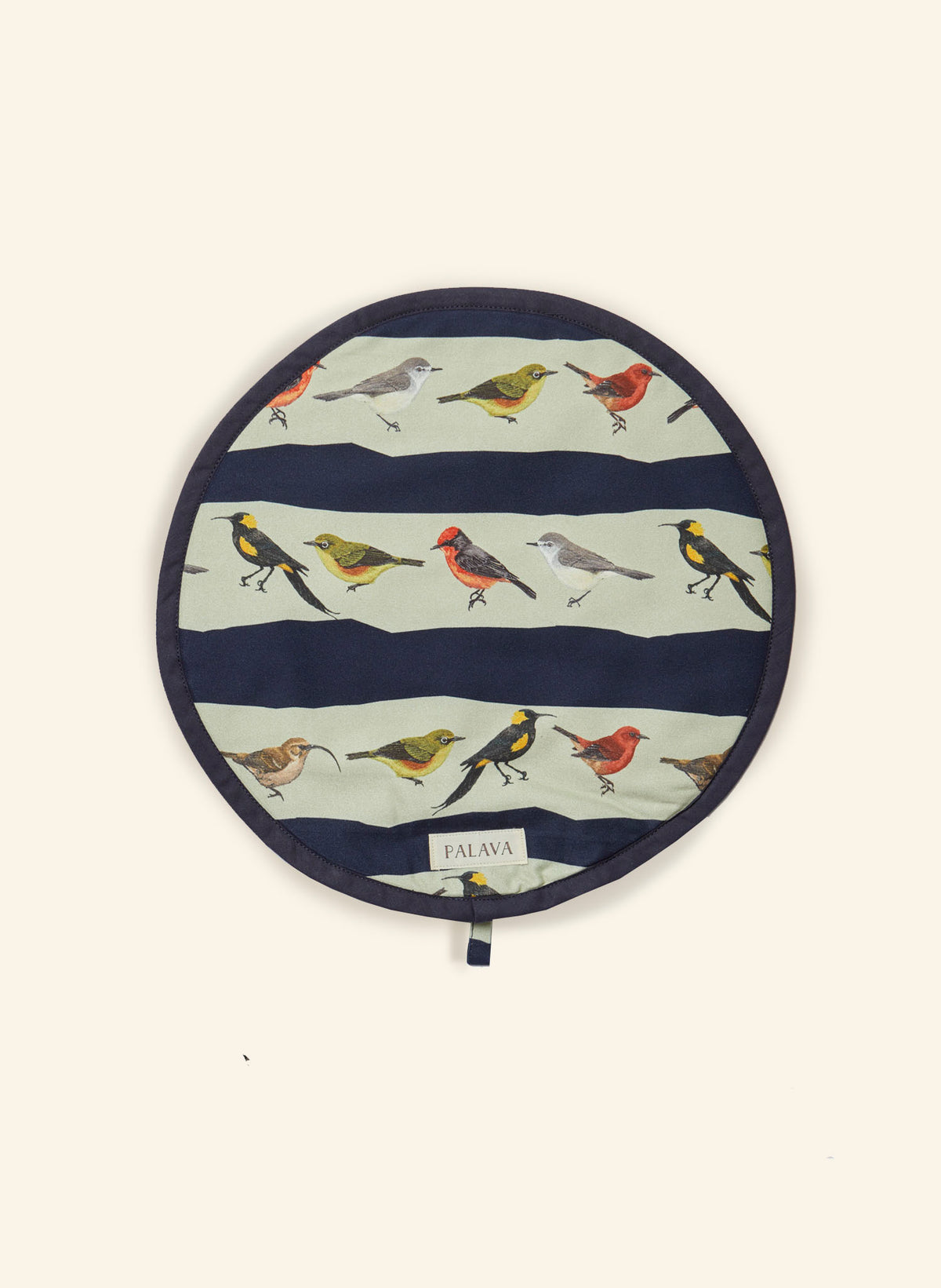 Aga Cover / Placemat - Navy Lost Birds