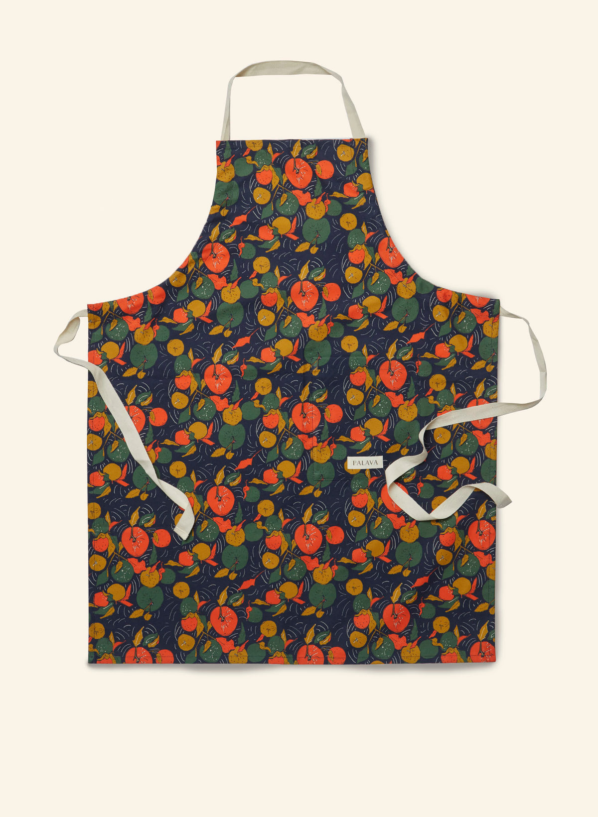 Apron - Navy Apple Orchard
