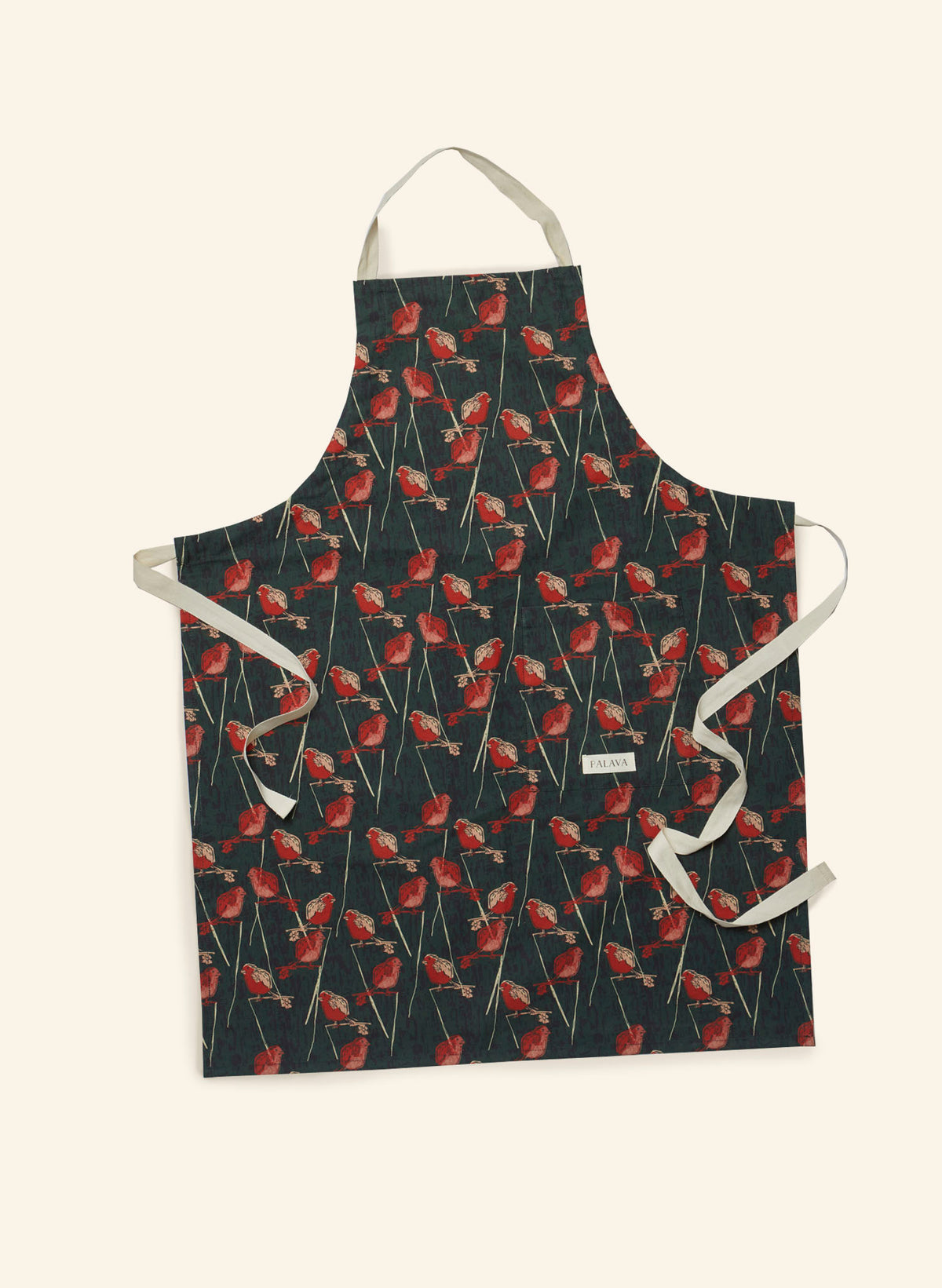 Apron - Forest Green Robin