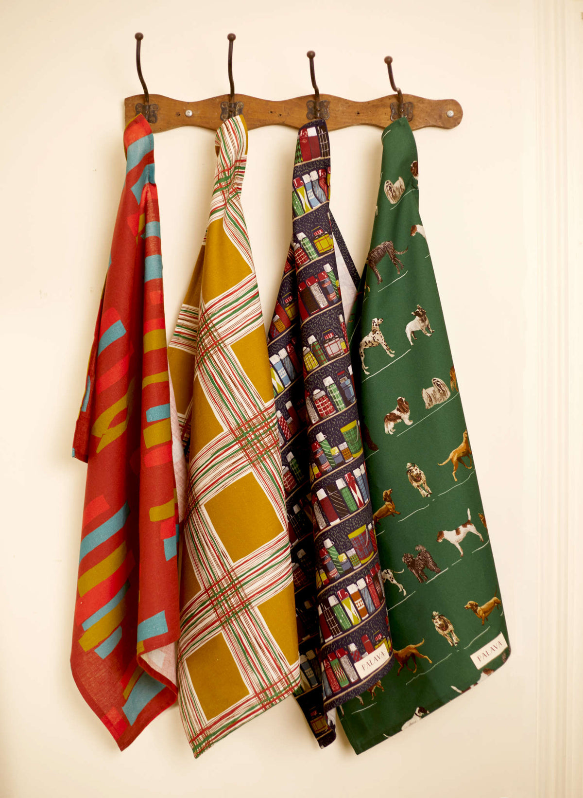 Tea Towel - Mustard Checks
