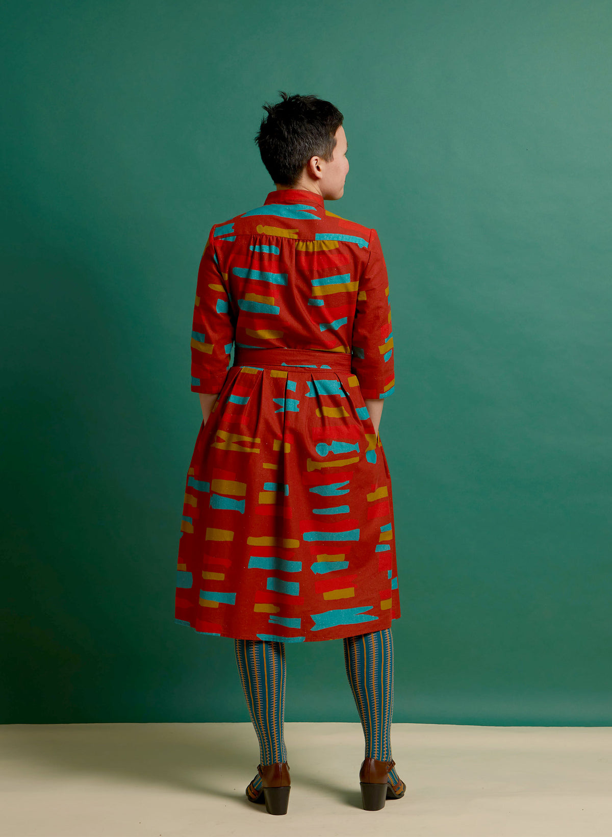 Cynthia Dress - Rust Red Archive