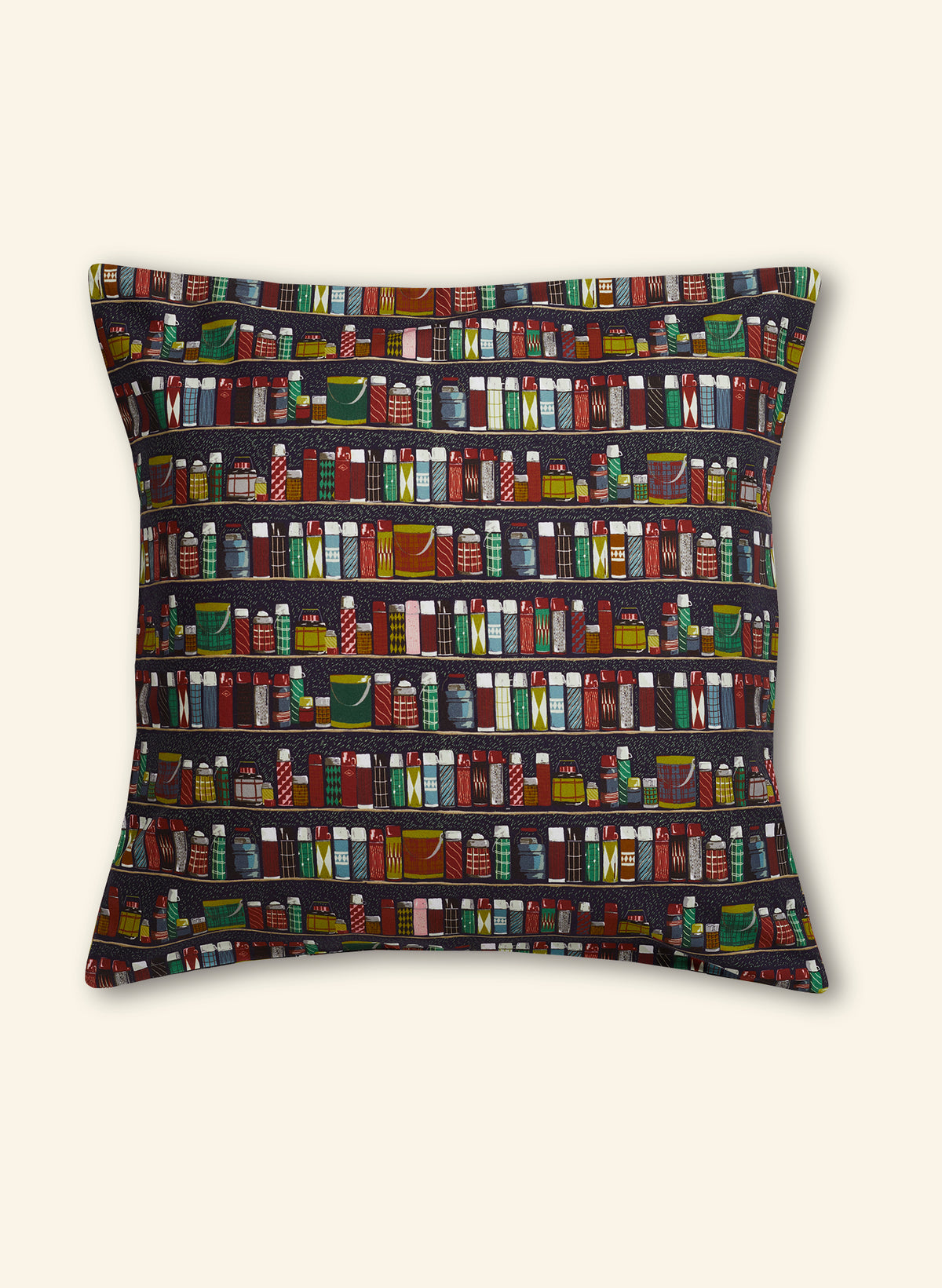 Large Cushion Cover - Navy Thermos Flasks