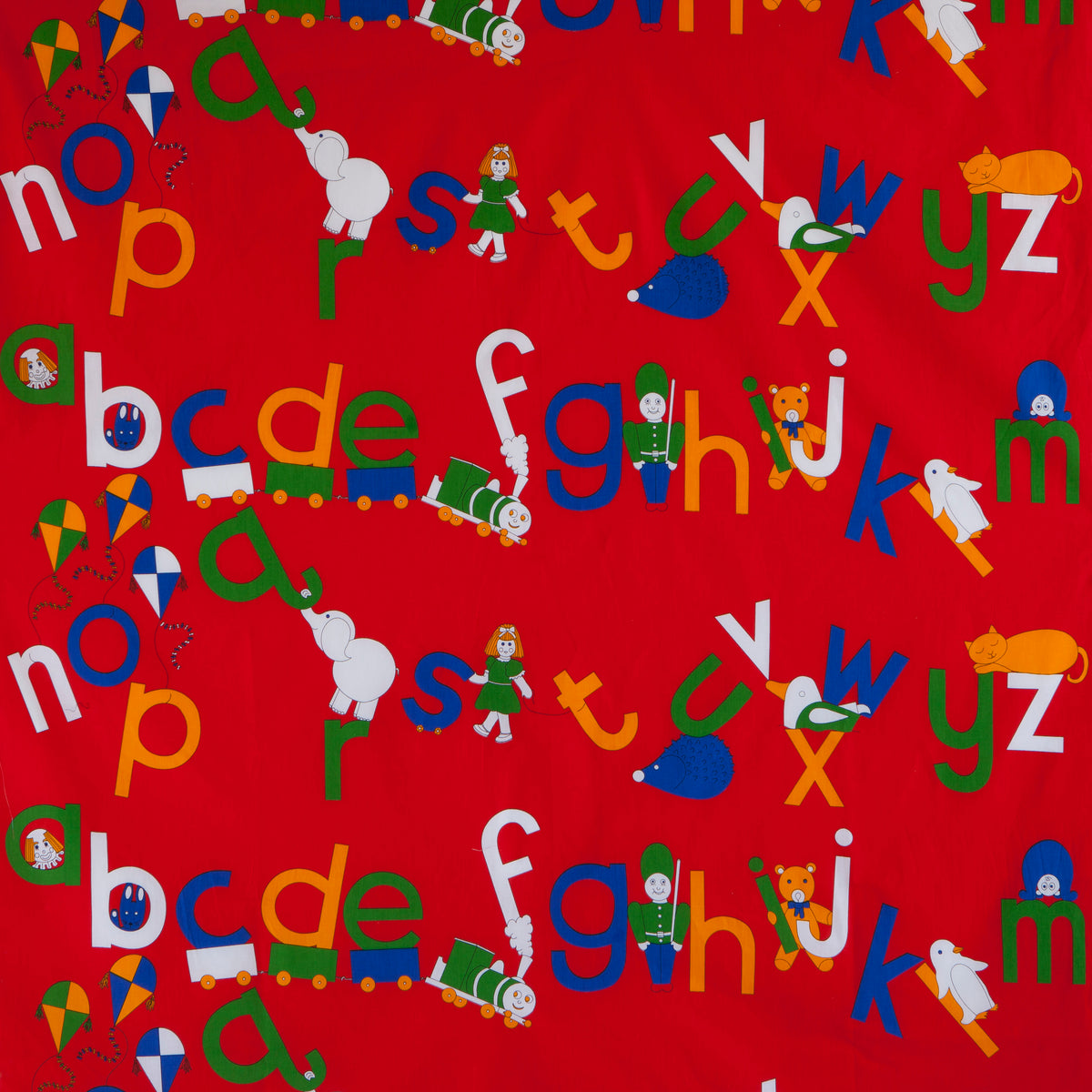 ABC Primary Print Fabric - Cotton