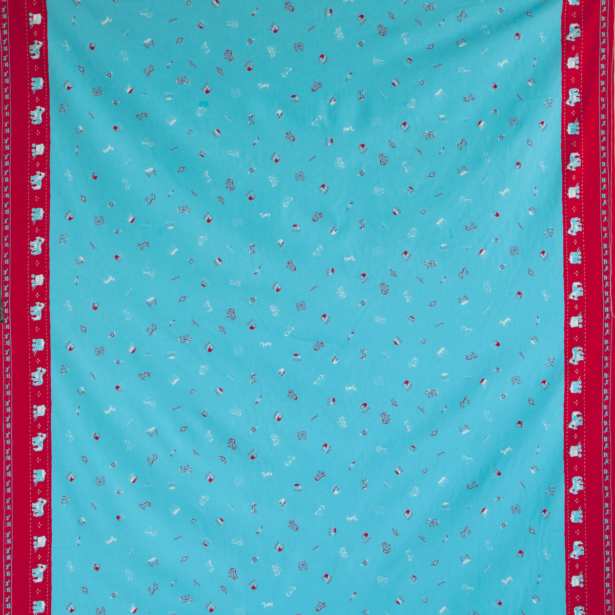 Gypsy Caravan Turquoise Fabric - Cotton