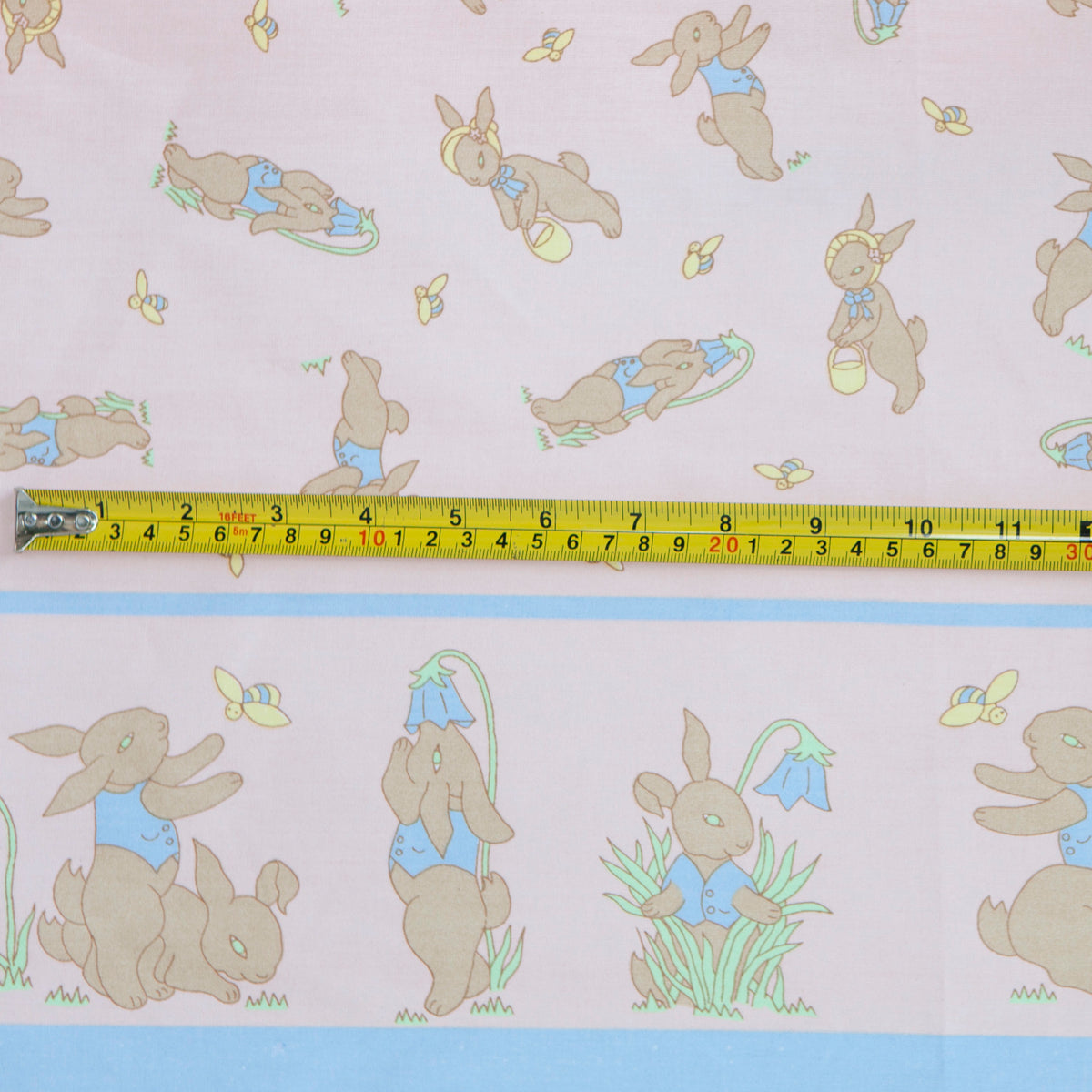 Pink Rabbit Fabric - Cotton