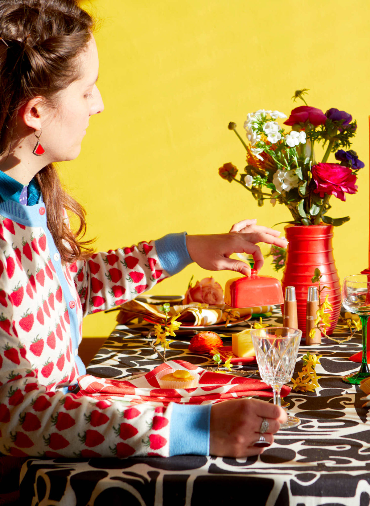 Napkin Set - Red Cave