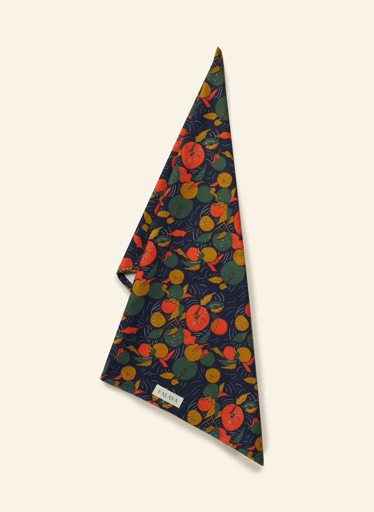Tea Towel - Navy Apple Orchard