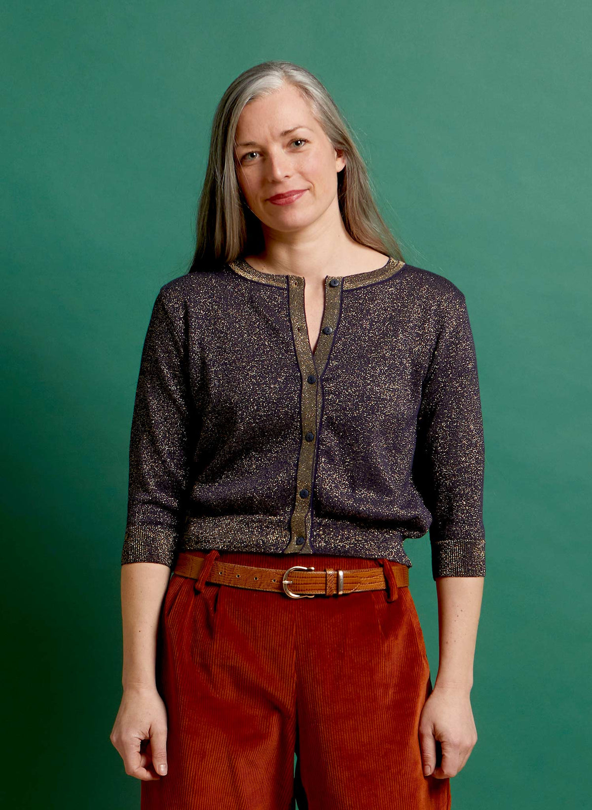 Vera - Midnight Sparkle Cardigan